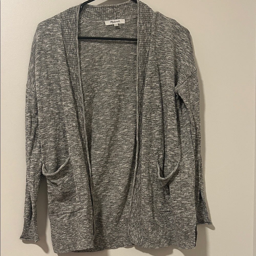 Madewell Gray Lightweight Open Front Cardigan Size XS